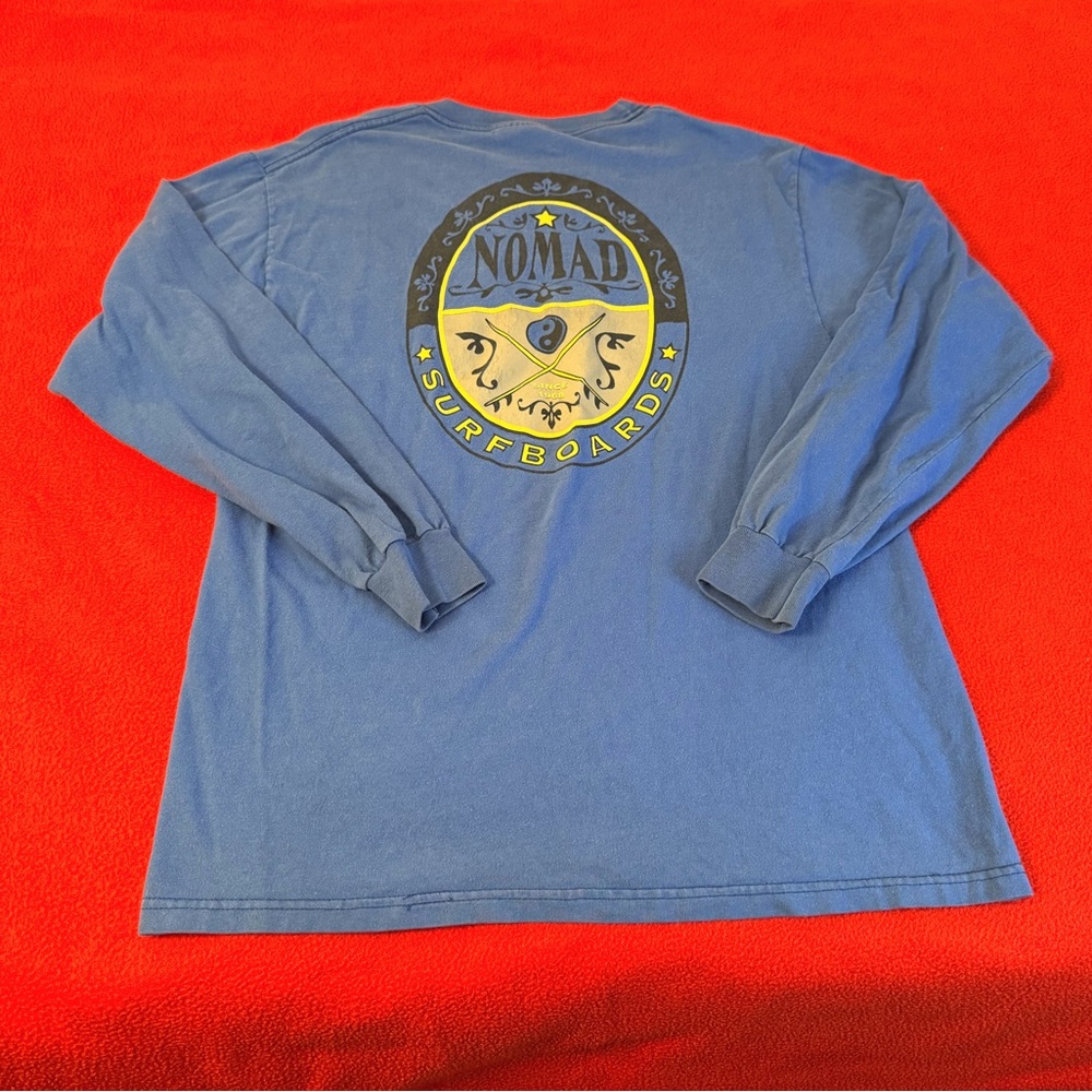 Vintage Y2K Nomad Surfboards Long Sleeve Shirt Mens Size M RARE! Surfing skate